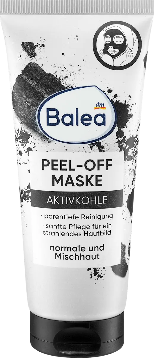 Peel off maske.  masque de visage au charbon